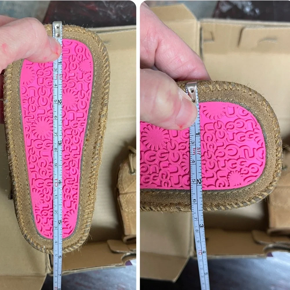 UGG Infant's Neumel Chopd Suede Classic Pink Size 5/6